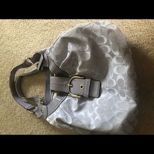 Coach lilac hobo signature bag